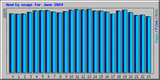 Hourly usage for June 2024